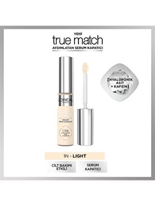 L'Oreal Paris True Match Aydınlatan Serum Kapatıcı - 1N