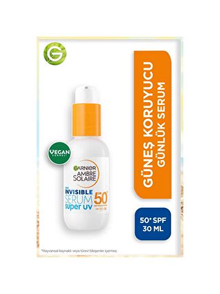 Garnier Ambre Solaire Invisible Serum Super UV Günlük Güneş Koruyucu Serum 30 ml