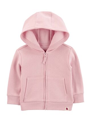 Carter's Pembe Kız Bebek Fermuarlı Sweatshirt