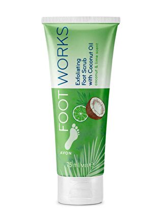 AVON Footworks Hindistan Cevizi ve Misket Limonu Özlü Ayak için Scrub 75 Ml.