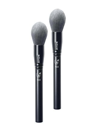 AVON Tam Örtücü Kubbeli Fondöten Fırçası 2'li Set