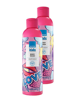 AVON Kids Love Çocuklar İçin Meyve Kokulu Vücut Şampuanı 200 Ml. İkili Set