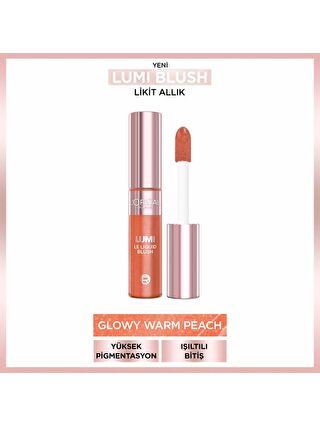 L'Oreal Paris Lumi Blush Likit Allık - Glowy Warm Peach