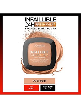 L'Oreal Paris Infaillible 24H Fresh Wear Bronzlaştırıcı Pudra - 250 Light