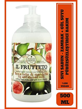 Nesti Dante Sıvı Sabun IL Frutteto İncir ve Badem Sütlü Arındırıcı Vegan Bakım 500 ml