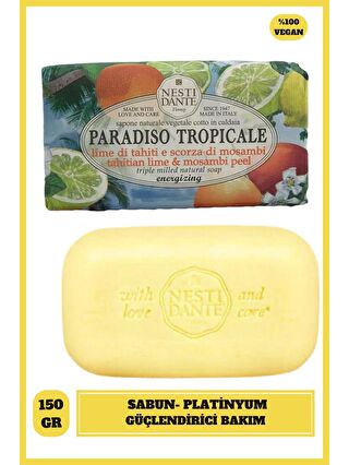 Nesti Dante Sabun Paradiso Tropicale Tahitian Lime ve Mosambi Peel Misket Limonu Sıkılaştırıcı Vegan Bakım 250 g