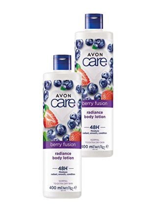 AVON Care Yaban Mersini ve Çilek Özlü El, Yüz ve Vücut Kremi 400 Ml. İkili Set