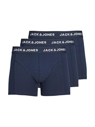 Jack & Jones Lacivert Jacanthony Streç Pamuklu 3 Pack Erkek Boxer 12171946