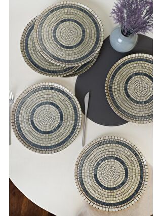 Keramika Karışık Mosaic Marvels Servis Tabağı 28 Cm 6 Adet