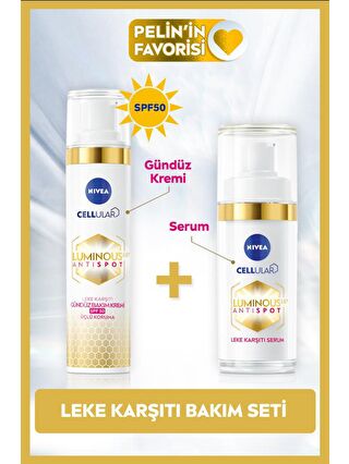 NIVEA Luminous630 Leke Karşıtı Spf50 Güneş Gündüz Yüz Kremi 40 ml Ve Cilt Serumu, Cilt Tonu Eşitleyici