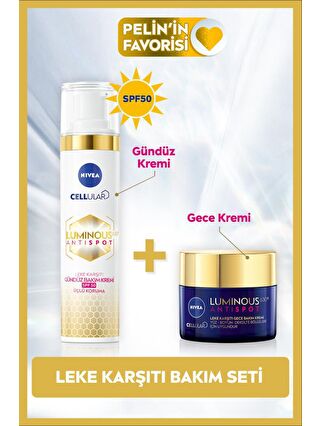 NIVEA Luminous630 Leke Karşıtı Spf50 Gündüz Yüz Kremi 40 ml Ve Aydınlatıcı Gece Kremi, Eşit Cilt Tonu