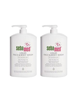 SEBAMED Likit Yüz ve Vücut Temizleme Jeli 1000 ml x 2 Adet