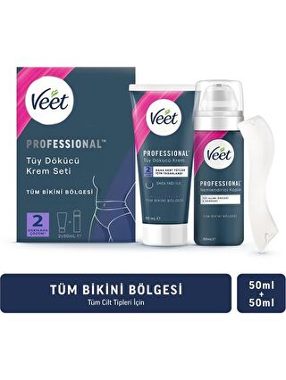 Veet Professional Bikini Bölgesi Tüm Ciltler Tüy Dökücü Krem Seti