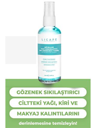 Licape Gözenek Sıkılaştırıcı Arındırıcı Yağ Dengeleyici Tonik 50 ml