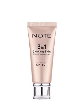 Note Cosmetique Skin Tinted Moisturizer 50 SPF+ Işıltılı Aydınlatıcı Krem