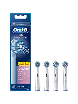 Oral-B Diş Fırçası Yedek Başlığı Sensitive X-Filament 4 Lü