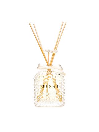 Missi Ekru Oval Kristal Cam Şişe 100 ml White Jasmine Oda Kokusu