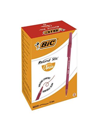 Bic Round Stick Tükenmez Kalem 60 Lı Kutu Kırmızı