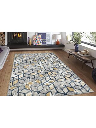 Gri-Lacivert-Açık Sarı