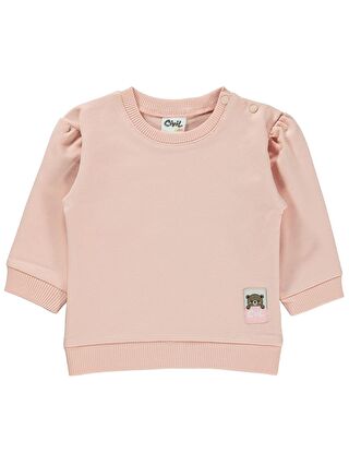 Civil Pembe Baby Kız Bebek Sweatshirt 6-18 Ay Pudra