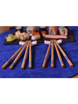 Bambum Kahverengi Hisa - 4 Çift Chopstick