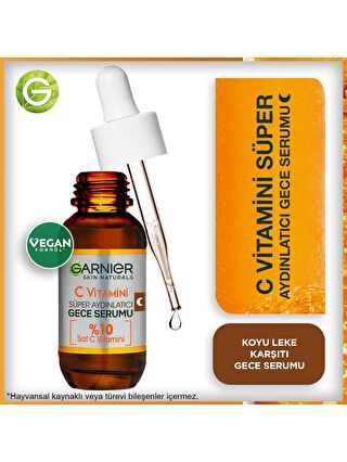 Garnier C Vitamini Süper Aydınlatıcı Gece Serumu