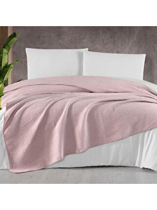 SCHAFER Pembe Home Tek Kişilik Battaniye 150x200 -Pudra