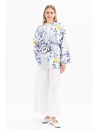 Beyaz-Mavi-Açık Gri