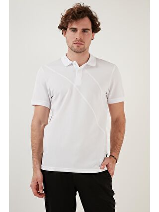 Buratti Beyaz Pamuklu Regular Fit Düğmeli Polo T Shirt 5902654