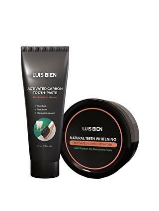 Luis Bien Diş Beyazlatma Seti (Diş macunu 75ml + Toz 50gr)