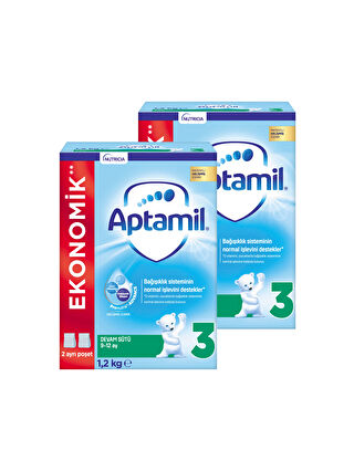 Aptamil 3 Devam Sütü Yeni Formül 1200 gr x 2 Adet