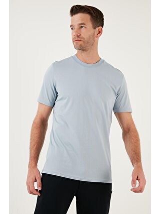 Buratti Mavi Pamuklu Regular Fit Bisiklet Yaka Basic T Shirt 59020201