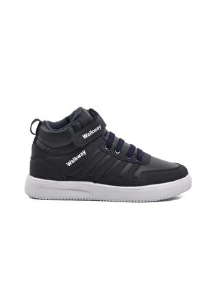 Walkway Lacivert-Beyaz Cırtlı Erkek Çocuk Hi Sneaker Mely Hi-F