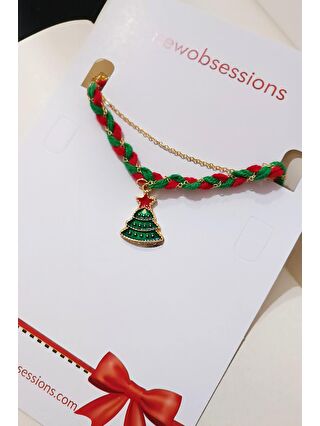 New Obsessions Yeşil Yılbaşı Puravida Örgü Bileklik