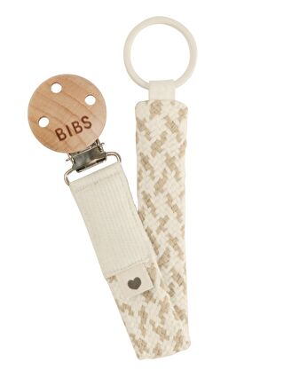 BİBS Paci Braid Emzik Askısı-Ivory/Vanilla