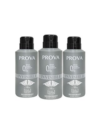 Prova Invisible Erkek Deodorant 150 ml 3 Adet