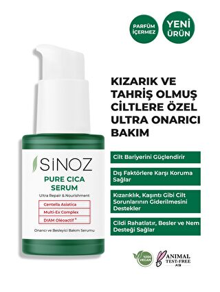 Sinoz Pure Cica Ultra Onarıcı ve Besleyici Bakım Serumu 30 ml