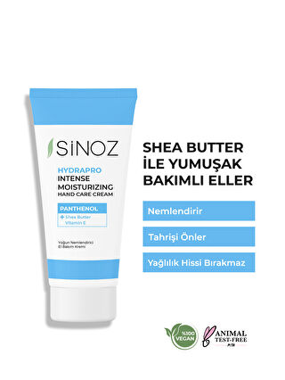 Sinoz Vitamin E Panthenol İçeren Yoğun Nemlendirici El Bakım Kremi 50 ml