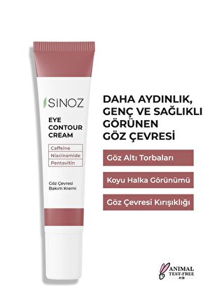 Sinoz Kırışıklık Koyu Halka Oluşumu Karşıtı Nemlendirici Göz Kremi 15 ML Göz Altı ve Çevresi için