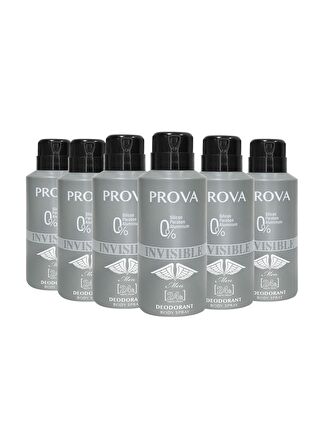 Prova Invisible Erkek Deodorant 150 ml 6 Adet