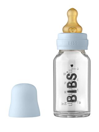 BİBS Baby Bottle Complete Set Cam Biberon 110 ML-Baby Blue