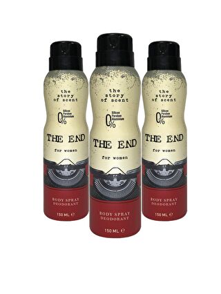 The End Kadın Deodorant 150 ml 3 Adet