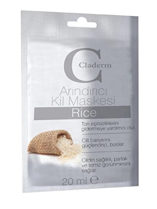 Claderm Kil Maskesi 20 ml Sachet – Rice