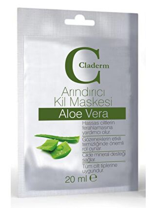 Claderm Kil Maskesi 20 ml Sachet – Aloe Vera