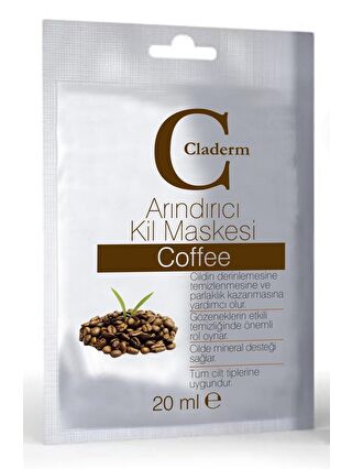 Claderm Kil Maskesi 20ml Sachet - Coffee