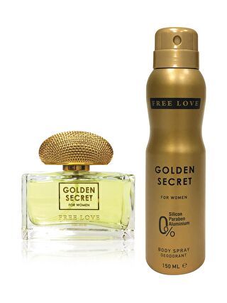 Free Love Golden Secret EDP Kadın Parfüm 100 ml ve Deodorant 150 ml