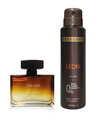 Free Love Leon EDP Erkek Parfüm 100 ml ve Deodorant 150 ml