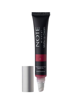 Note Cosmetique Mineral Matte Lip Cream Yarı Mat Bitişli Likit Ruj 05 Plum Wine - Kırmızı