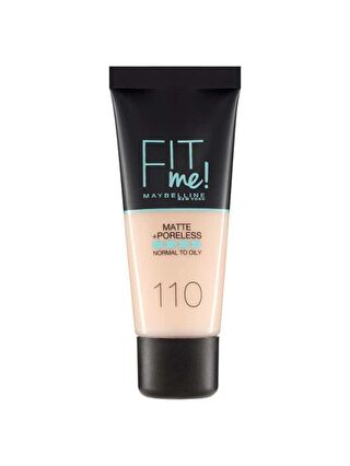 Maybelline New York Fit Me Matte+Poreless Fondöten - 110 Porcelain