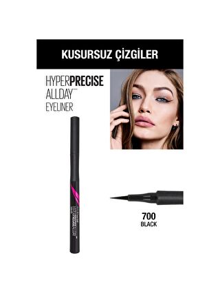 Maybelline New York Hyper Precise All Day Eyeliner - 700 Black (Siyah)